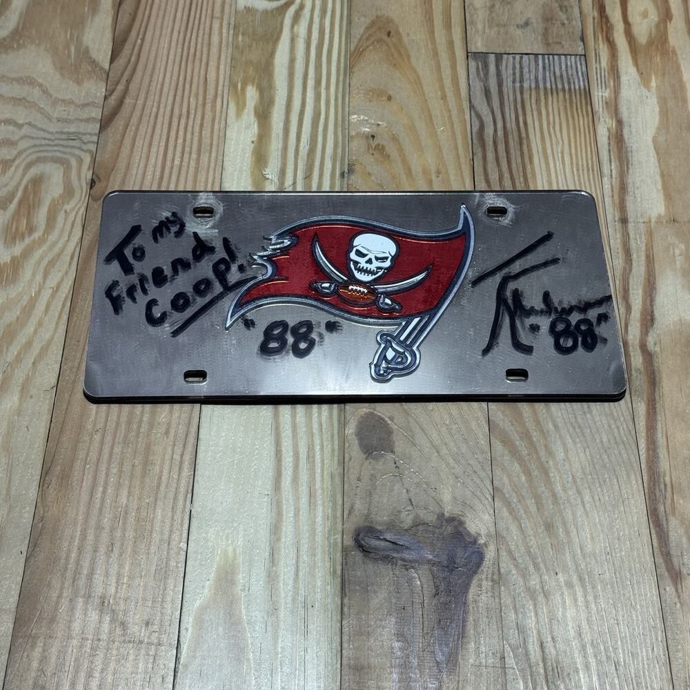 1988 Tim Holmoe Signed San Francisco 49ers License Plate Autograph No COA